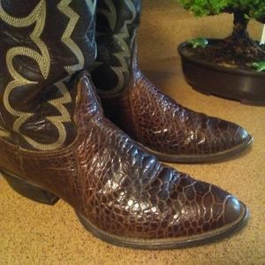 Tony LAMA Mens Sz10D Sea Turtle Cowboy Boots